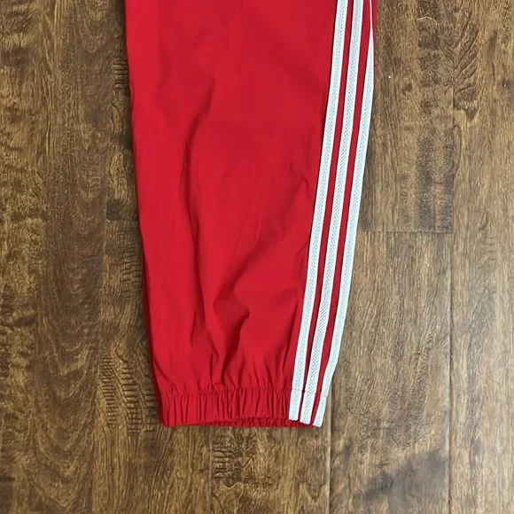 adidas Red Sweatpants with White Stripes - Picture 3 of 16